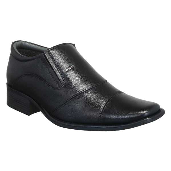 black slip on formal shoes