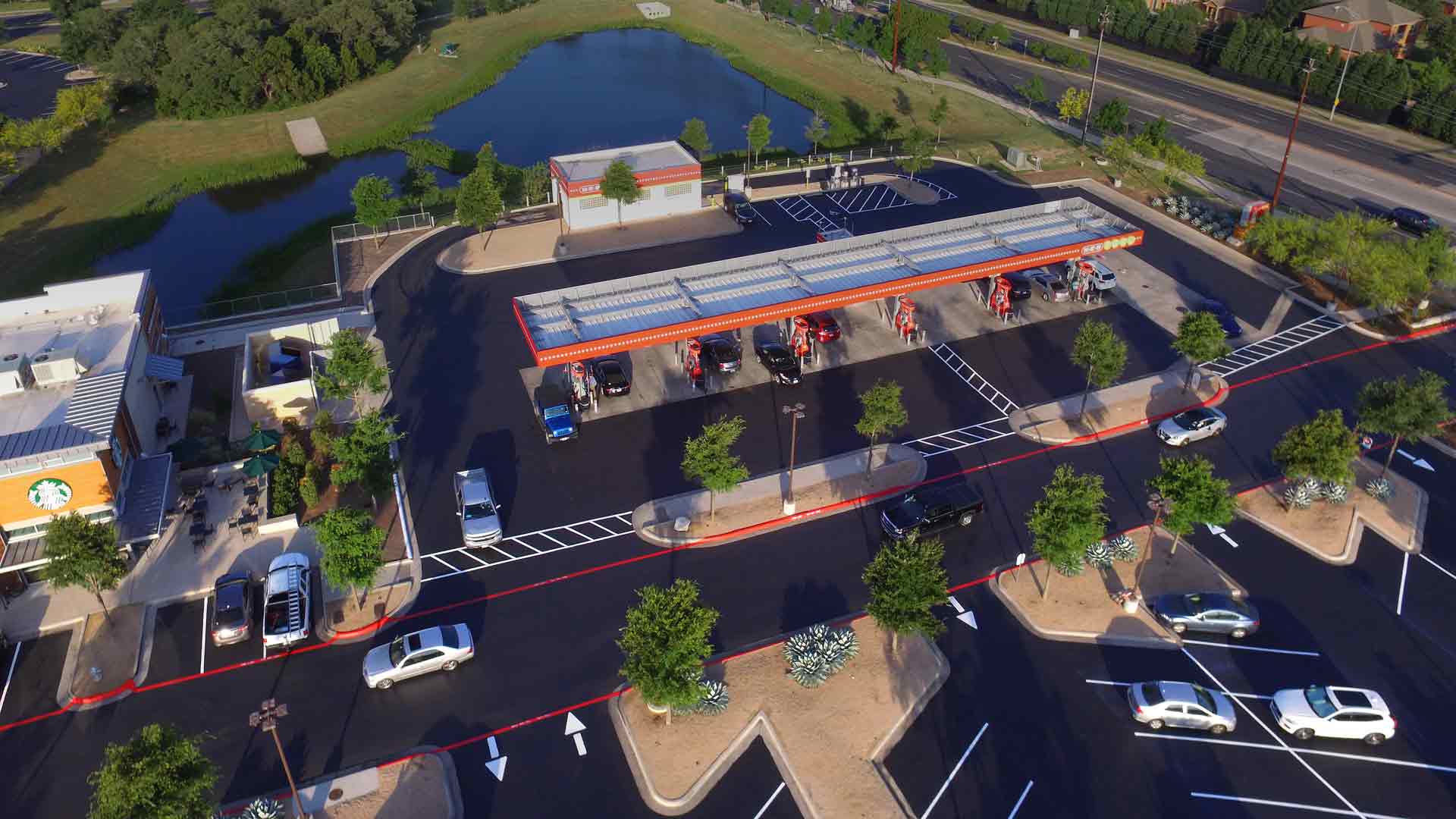 Parking lot striping and maintenance in Central Texas
