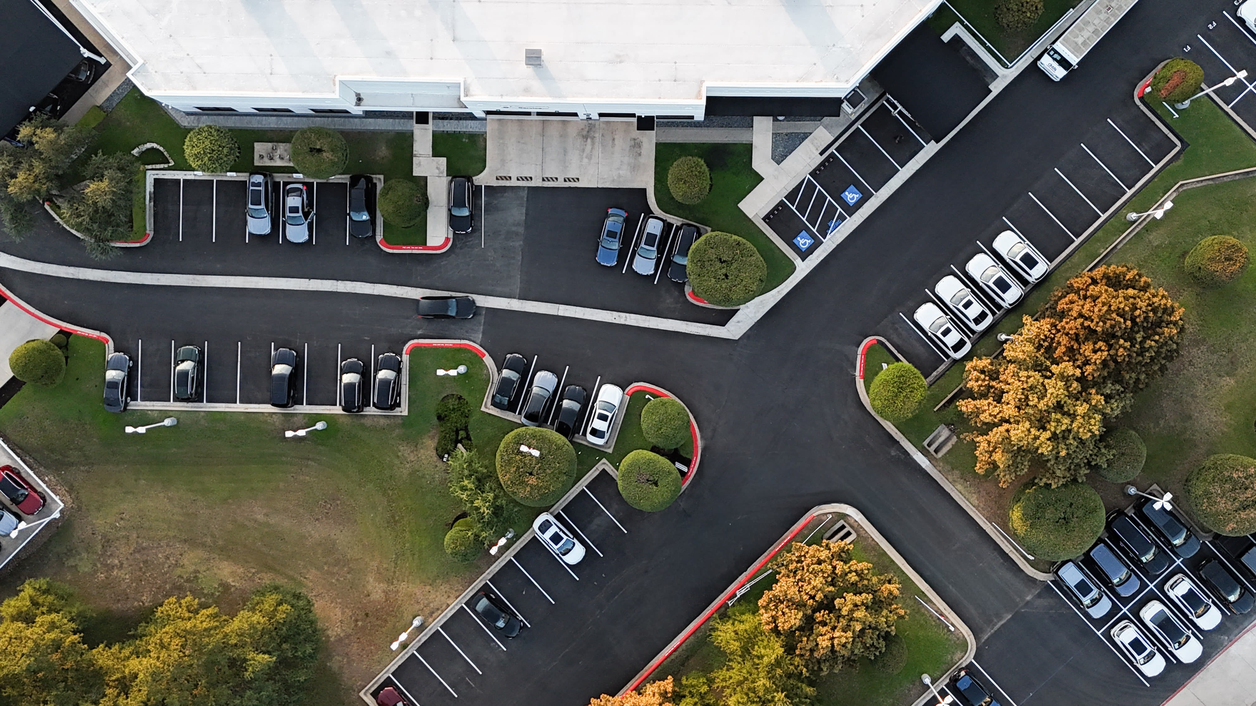 Parking lot striping services