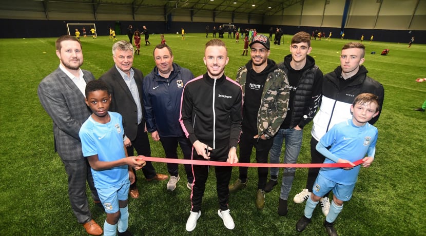 Leicester City England Under 21 Star Opens Alan Higgs Centre S New Indoor Pitch