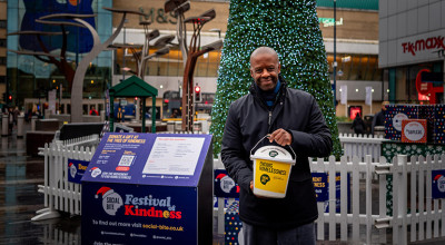 Birmingham actor Adrian Lester returns home to support homelessness charity gift dive