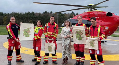 Local artist puts Midlands Air Ambulance Charity on the map