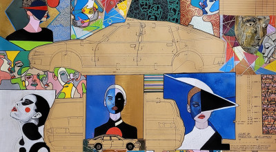 Original drawings of classic Birmingham cars brought back to life as art