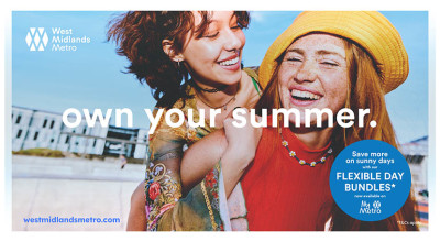 Own your summer with West Midlands Metro