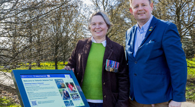 Telford’s Veteran Trail marks third anniversary with new sign to raise awareness