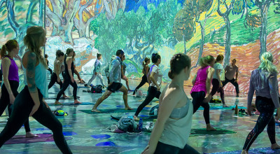 Immerse yourself in special yoga sessions at Beyond Van Gogh