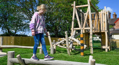 New playground opens at Stokesay Castle ahead of the summer