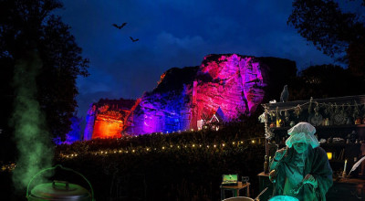 Halloween illuminations and fright nights return to Kinver Rock Houses