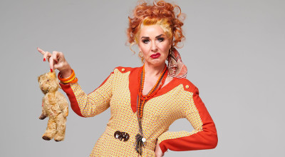 Claire Sweeney stars as Miss Hannigan in Annie The Musical