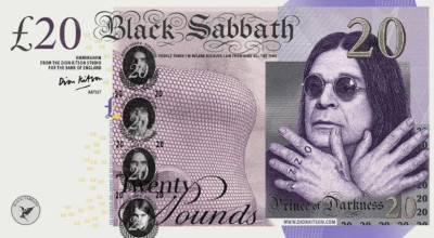 Ozzy Osbourne-themed bank notes created