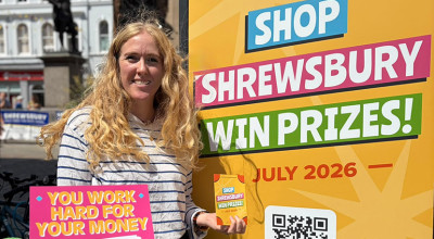 Prizes up for grabs for shoppers who spend in Shrewsbury town centre this July
