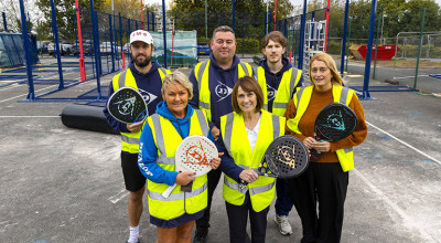 Work begins on new padel courts at Telford Tennis Centre