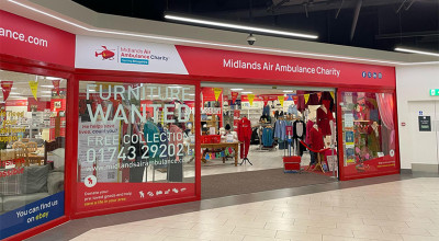 Midlands Air Ambulance Charity’s Shrewsbury shop reopens