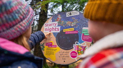 Stick Man brings Christmas magic to the nation's forests with festive winter trail
