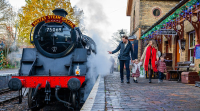 A compartment for Santa's Steam Specials at Severn Valley Railway
