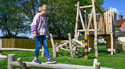 New playground opens at Stokesay Castle ahead of the summer