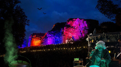 Halloween illuminations and fright nights return to Kinver Rock Houses