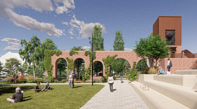 Work starts on Shrewsbury's Riverside Gardens