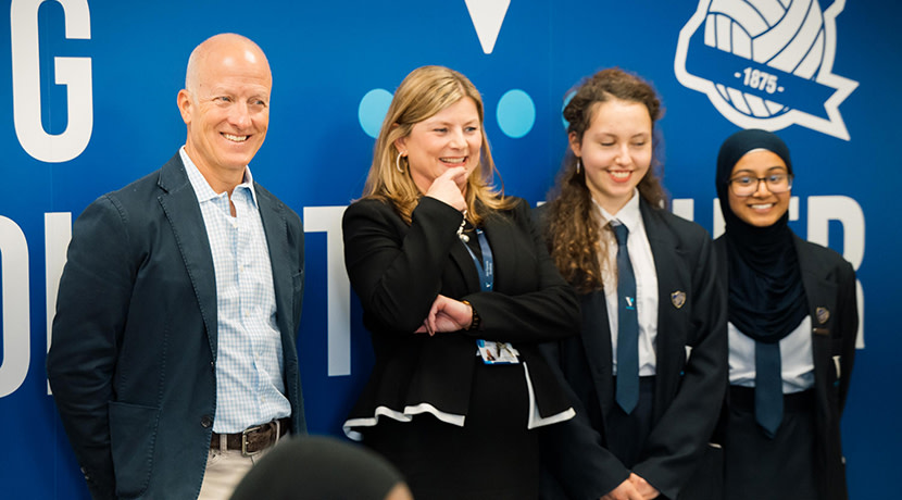 Birmingham City Chairman visits Small Heath school