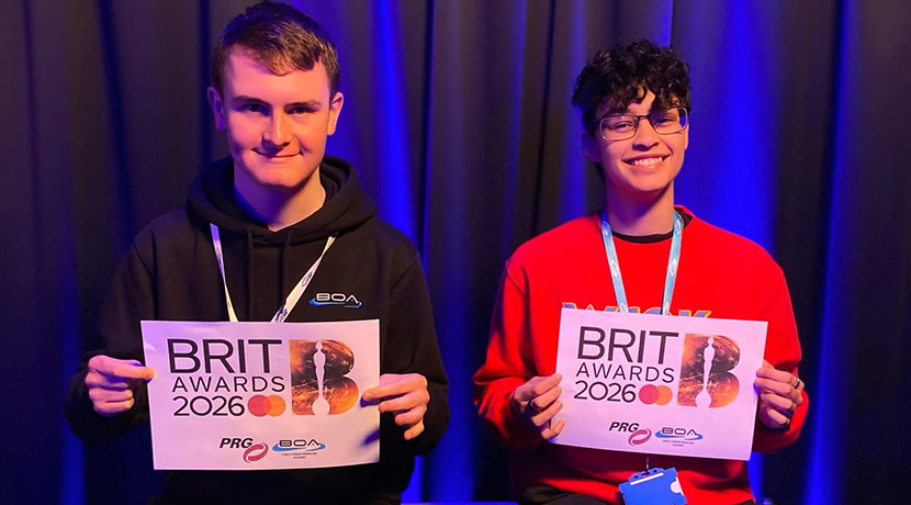 BOA students take centre stage behind the scenes at The BRIT Awards