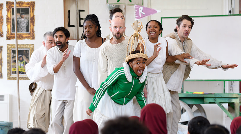 Royal Shakespeare Company performs at Coventry school