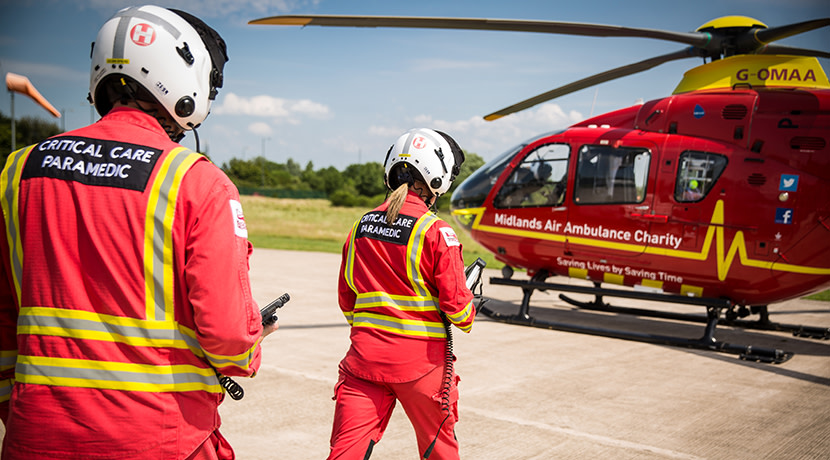 Midlands Air Ambulance Charity reaches record 80,000th mission milestone