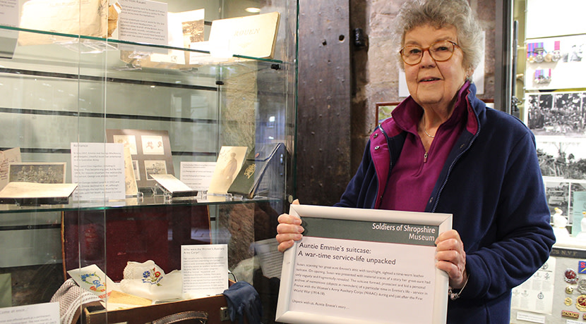 Women’s history centre stage in suitcase display at Soldiers of Shropshire Museum 