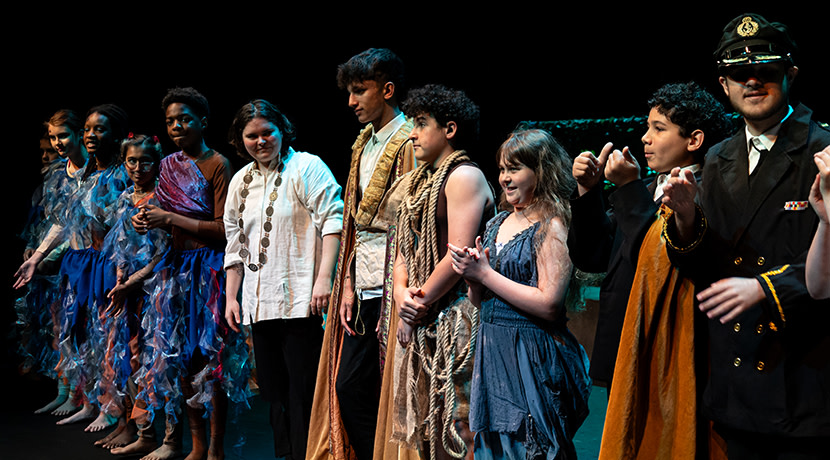 Signing Shakespeare on stage at The Rep