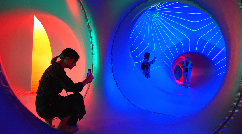 The Luminarium comes to Leek