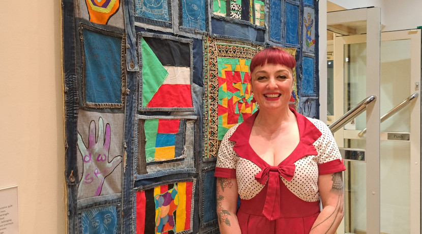A community created quilt has been unveiled in Leamington