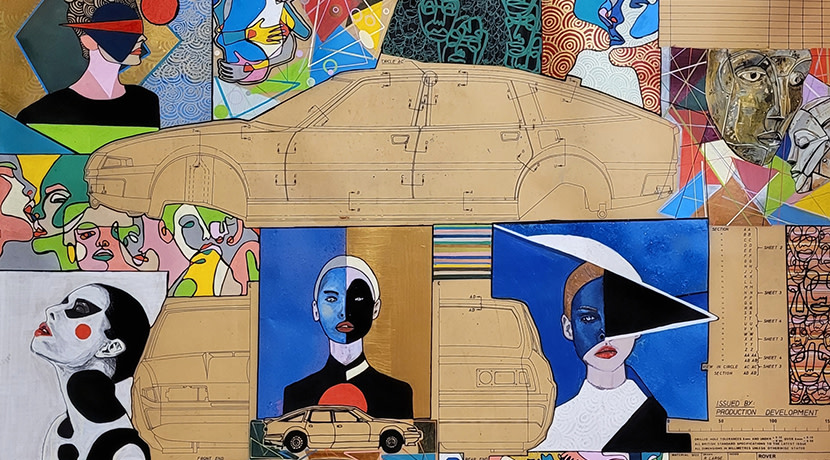 Original drawings of classic Birmingham cars brought back to life as art