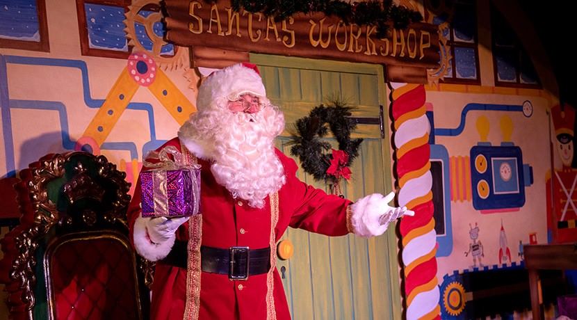 Meet Santa and enjoy chocolate gifts at Cadbury World's festive stage show