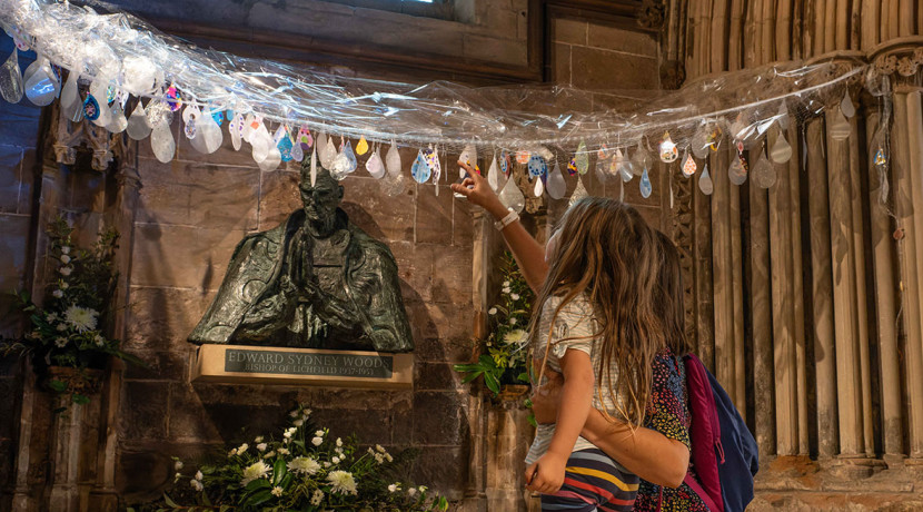 Children's artwork goes on display at Lichfield Cathedral