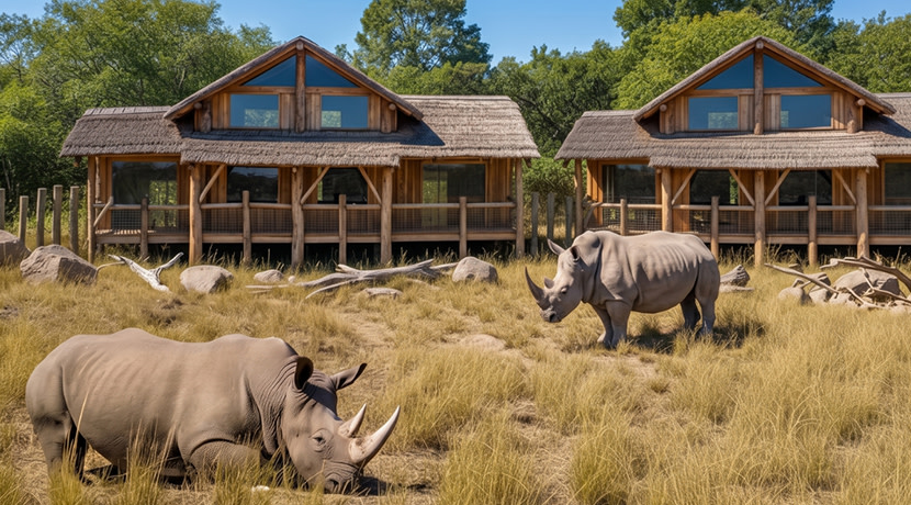 Rhino Safari Lodges open at West Midlands Safari Park