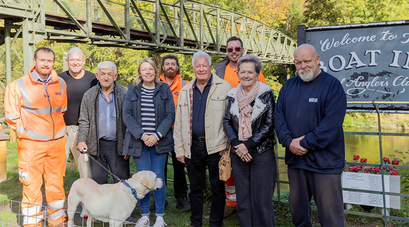 Historic Jackfield & Coalport Memorial Footbridge restored