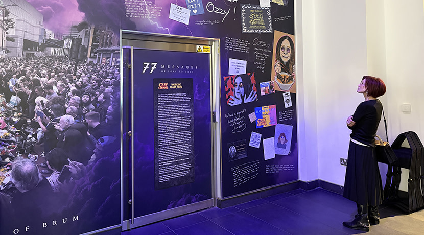 Birmingham Museum & Art Gallery unveils fans’ tribute wall to mark Ozzy Osbourne’s 77th birthday