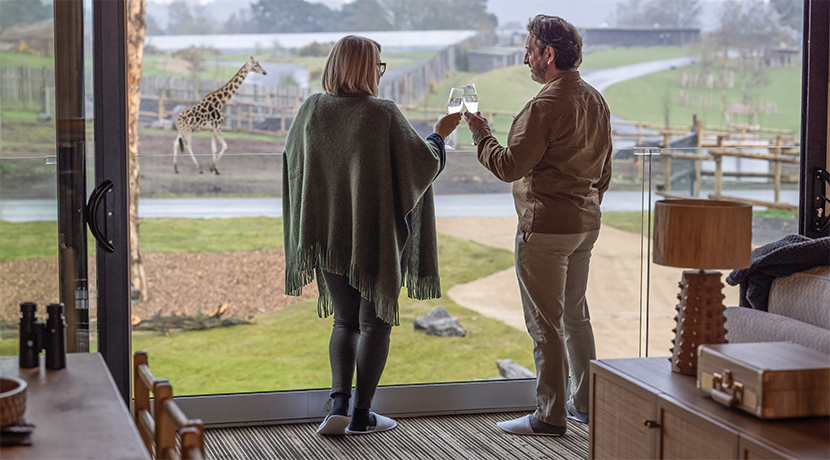 First look at West Midland Safari Park's new giraffe and rhino lodges