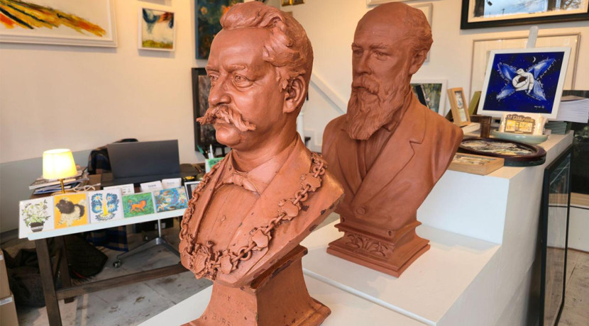 Historic Wedgwood Institute busts return to public view