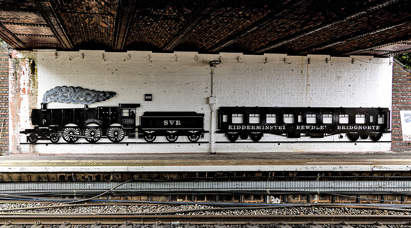 New heritage rail artwork at Kidderminster station