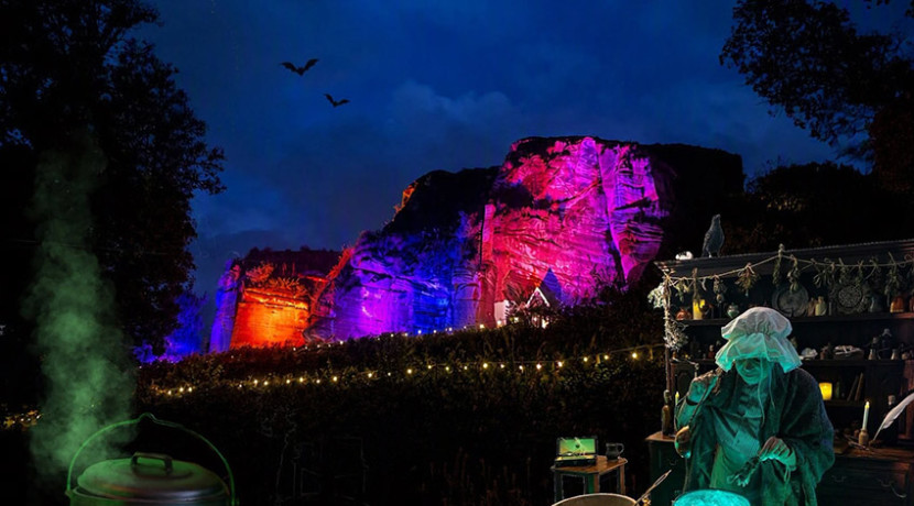 Halloween illuminations and fright nights return to Kinver Rock Houses