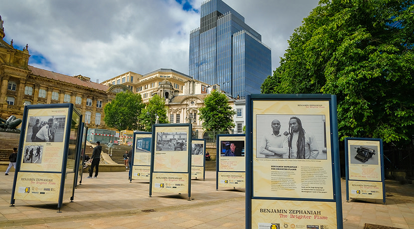 Benjamin Zephaniah – The Brighter Flame outdoor exhibition now on display