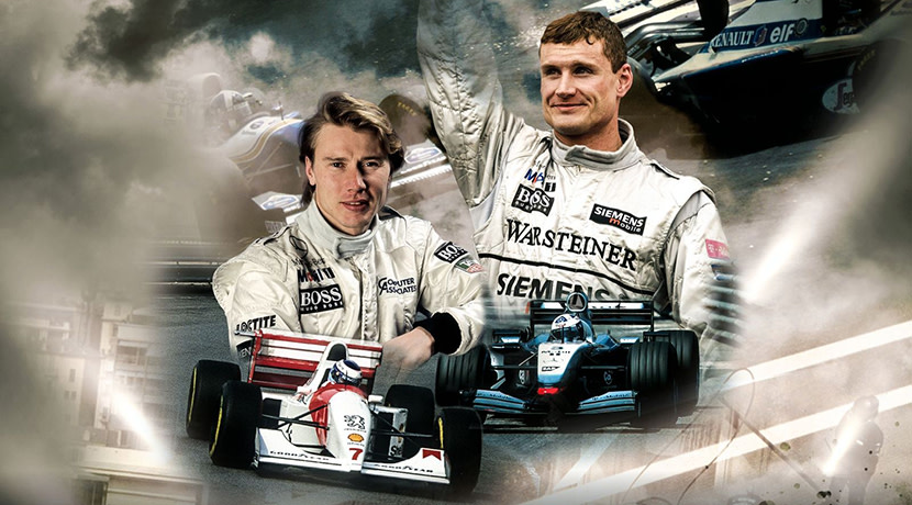 Mika Häkkinen and David Coulthard