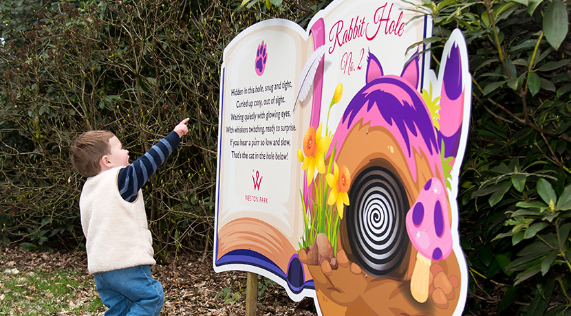 Tumble down the rabbit hole at Weston Park this Easter