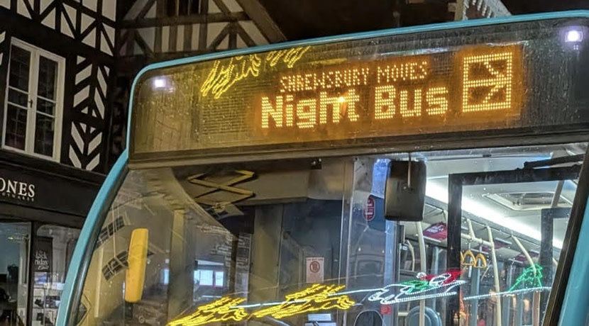 Shrewsbury Moves Night Bus returns tonight following strong demand 