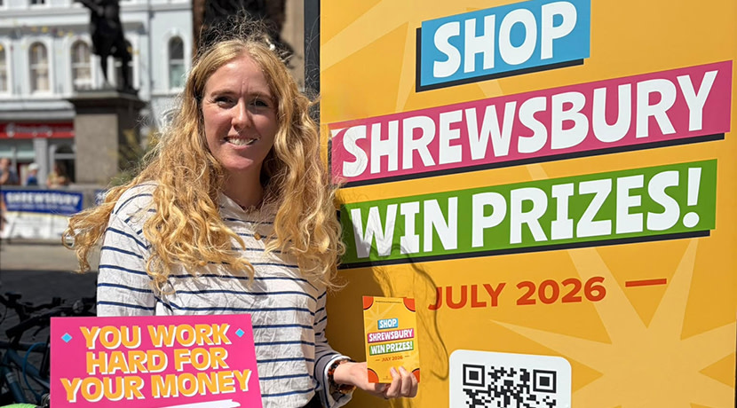 Prizes up for grabs for shoppers who spend in Shrewsbury town centre this July