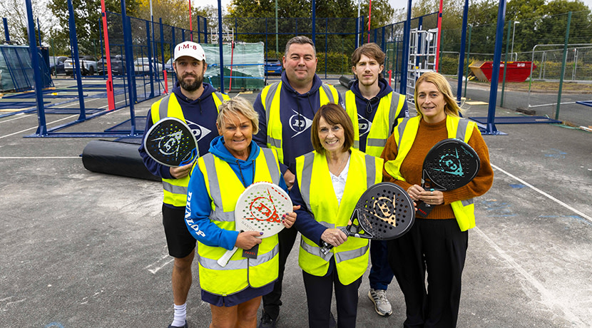 Work begins on new padel courts at Telford Tennis Centre