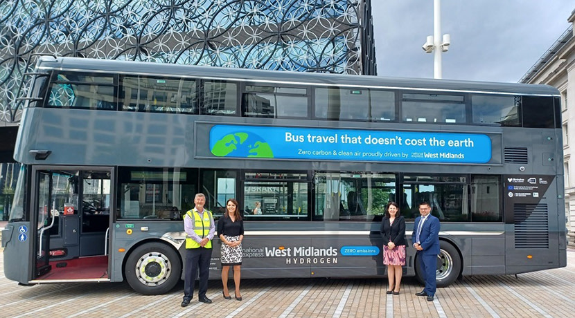 Birmingham City Council unveils first hydrogen bus