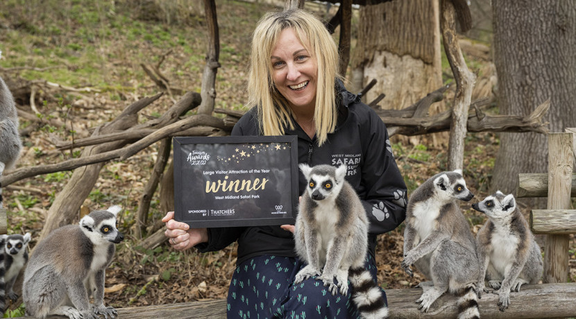 West Midland Safari Park awarded Best Attraction in Worcestershire