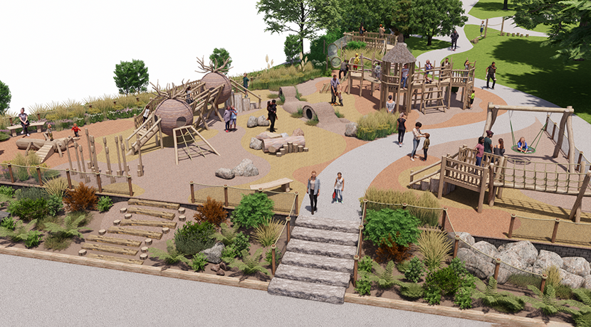 Opening date announced for Priory Park's revamped play area