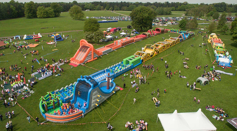The UK’s largest inflatable obstacle course is heading to Tamworth Castle Grounds
